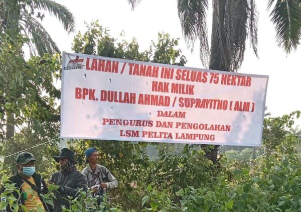 PTPN 7 Tidak Tanggapi Surat LSM Pelita, Lahan 75 Ha Dikuasai Dan Pasang Plang