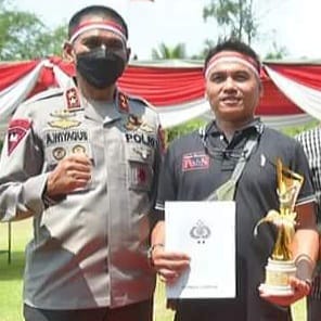 Dalam Rangka Memeriahkan HUT RI ke-77, Polda Lampung Gelar Lomba Menembak Antar Pemimpin Redaksi
