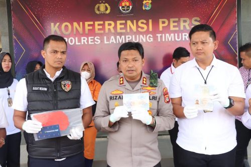Polisi Bongkar Kasus TPPO Di Lampung Timur