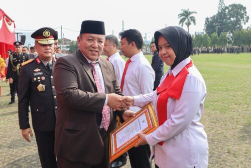 Hari Bhayangkara Ke-77 Dirkrimum Polda Lampung Dapat 2 Penghargaan