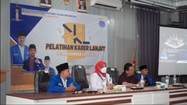 Walikota Hj. Eva Dwiana Buka Pelatihan Kader Lanjut PMII Bandar Lampung﻿