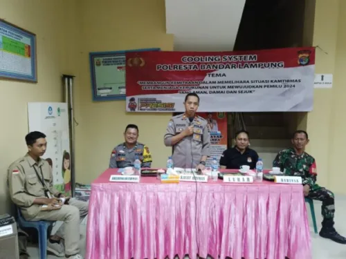 Cegah Karhutla, Sat Binmas Polresta Bandar Lampung Berikan Binluh Warga Kelurahan Way Gubak