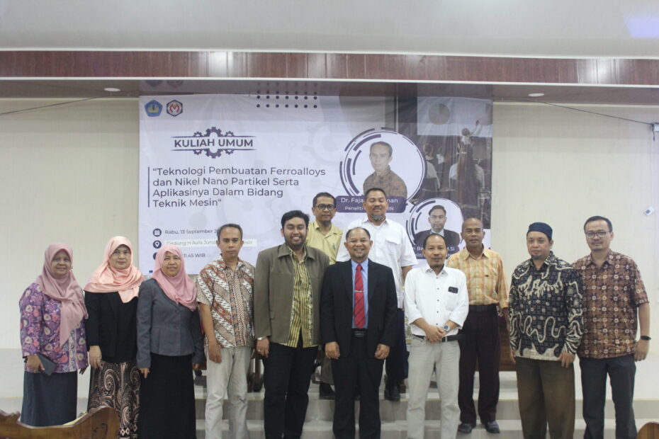 Fakultas Teknik Mesin Unila Gelar Kuliah Umum Bersama BRIN