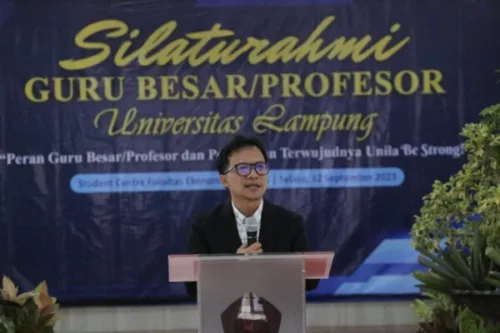 Unila Gelar Acara Silaturahmi Profesor dalam Percepatan Terwujudnya Be Strong