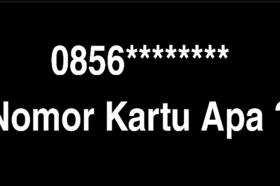 0856 Kartu Apa