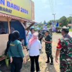 Pastikan Tahun Baru Berjalan Aman, Dandim 0422 dan PJ Sekda Pesisir Barat Tinjau Pos Pam.