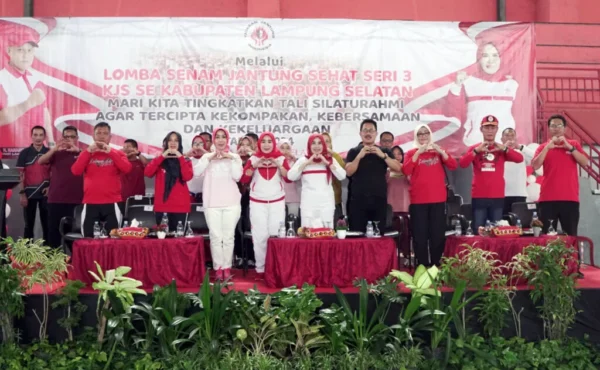 17 KJS Ramaikan Lomba Senam Jantung Sehat Kabupaten Lampung Selatan