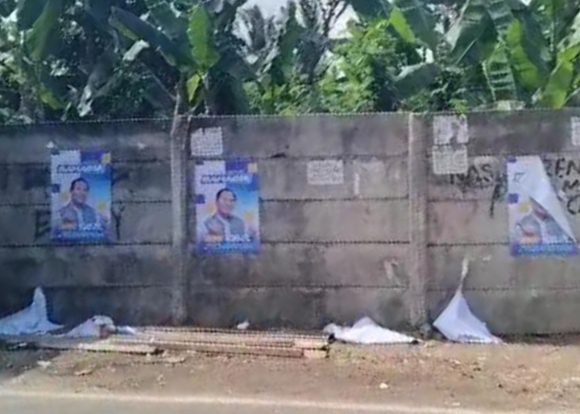 Banner Milik Calon Walikota Bandarlampung Dirusak OTK, Refky : Akan Kami Selidiki dan Awasi