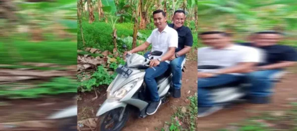 Dibonceng Naik Motor, Nanang Ermanto Tembus Lokasi Bedah Rumah yang Sulit Terjangkau