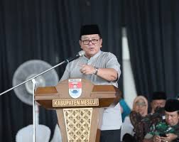 Gubernur Arinal dan Ibu Riana Hadiri Pengajian Akbar Pemprov Lampung di GSG Taman Kehati, Mesuji