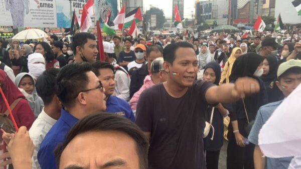 KNPI Lampung Ikut serta Aksi Damai Bela Palestina