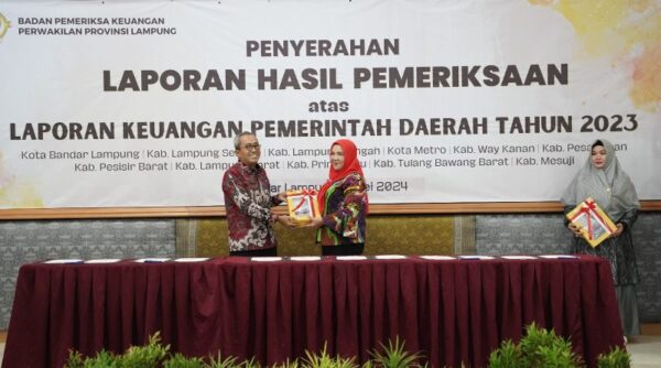 Pemkot Bandar Lampung Raih WTP dari BPK RI