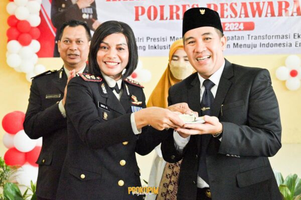 Bupati Pesawaran Hadiri Upacara HUT Bhayangkara Ke-78