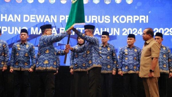 Fahrizal Dikukuhkan Sebagai Ketua Dewan Pengurus Korpri Provinsi Lampung Masa Bakti 2024-2029
