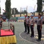 Kapolres Tanggamus Pimpin Upacara Naik Pangkat 20 Personilnya