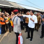 Antusiasme Warga Lampung Utara Sambut Kunjungan Presiden Jokowi ke Pasar Sentral Kotabumi