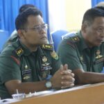 Kasdim 0410/KBL Hadiri Rakor dan Evaluasi Pelaksanaan PAT Provinsi Lampung