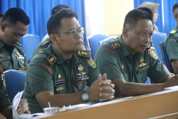 Kasdim 0410/KBL Hadiri Rakor dan Evaluasi Pelaksanaan PAT Provinsi Lampung