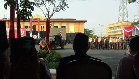 Kapolda Helmi Santika Pimpin Upacara Hari Bhayangkara ke-74 di Mapolda Lampung