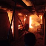 Kebakaran Hebat di Pasar Gadingrejo: Lima Kios Hangus Terbakar