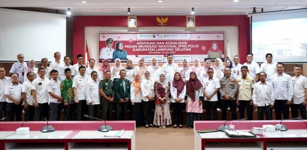 Pemkab Lampung Selatan Gelar Advokasi dan Sosialisasi Pekan Imunisasi Nasional Polio
