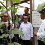 Pj. Gubernur Dampingi Mentan dan Wakasal Kunjungi Program Ketahanan Pangan di Markas Komando Brigif 4 Padang Cermin, Pesawaran