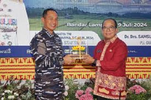 Pj. Gubernur Lampung Mengapresiasi Angkatan Laut Dalam Menjaga Keamanan dan Ketertiban di Perairan Indonesia