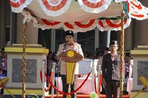 Pj. Gubernur Samsudin Buka Kegiatan Perkemahan Antar Satuan Karya Pramuka Daerah Lampung