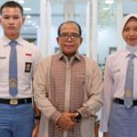Pj. Gubernur Samsudin Terima 2 Anggota Paskibraka Asal Provinsi Lampung yang akan Bertugas Pengibaran Bendera di IKN 17 Agustus 2024 Mendatang