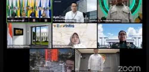 TPID Lampung Selatan Ikuti Rapat Pengendalian Inflasi Minggu Ke-2 di Bulan Juli