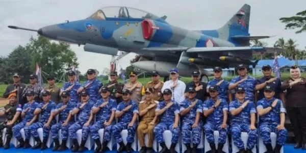 Anggota DPRD Lampung Ketut Rameo Hadiri Manuver Lapangan Latihan Matra Udara II