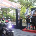 Danrem 043/Gatam Lepas Peserta Merdeka Ride Road HDCI To Sumatera Bike Week 2024