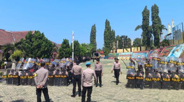 Siapkan Pengamanan Pilkada 2024, Polres Tanggamus Gelar Latihan Dalmas