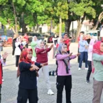 Bangkitkan Semangat Kerja, Pemkab Lampung Selatan Gelar Senam Bersama di Lapangan Korpri