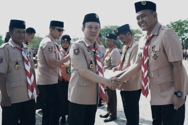Kwarcab Pringsewu Gelar Upacara HUT Ke-63 Gerakan Pramuka 