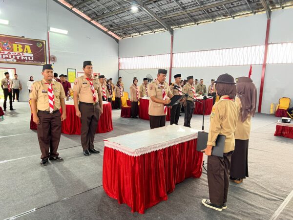 Lapas Narkotika Laksanakan Pelantikan Pengurus Dan Pengukuhan Nomor Gugus Depan 12.167 Lapas Narkotika Kelas II A Bandar Lampung