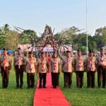 Peringati Hari Pramuka ke-63, Kwarcab Gerakan Pramuka Lampung Selatan Gelar Apel Besar di Kecamatan Tanjung Sari