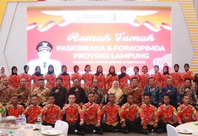 Pj. Gubernur Lampung Gelar Ramah Tamah Bersama Paskibraka