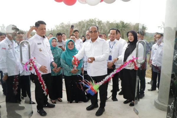 Pj. Gubernur Samsudin Lakukan Peletakan Batu Pertama Pembangunan Gedung Kantor Pertanahan Kabupaten TUBABA