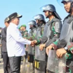 Pj. Gubernur Samsudin Pimpin Apel Gelar Pasukan Operasi Mantap Praja Krakatau 2024