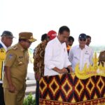 Presiden Didampingi Pj. Gubernur dan Menteri PUPR Meresmikan Bendungan Margatiga 