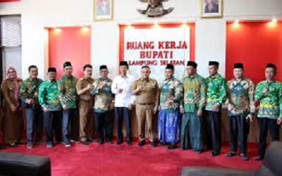 Silaturahmi dengan Bupati, PCNU dan GP Anshor Lampung Selatan Siap Bersinergi