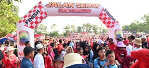 Semarak Jalan Sehat Wisata Gembira Kecamatan Tanjung Bintang, Diikuti Ribuan Masyarakat