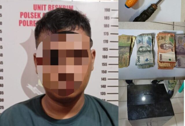 Pencuri Kotak Amal Masjid Al Muhajirin Abung Selatan Ditangkap Polisi