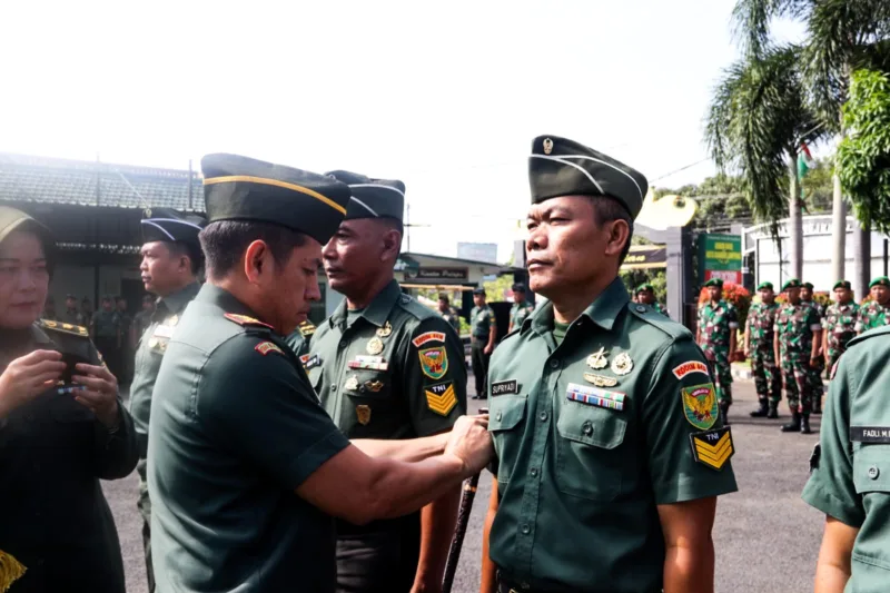 Dandim 0410/KBL Pimpin Korp Raport Kenaikan Pangkat Personel Bintara dan Tamtama