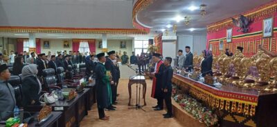 Ketua DPRD Lamsel dan Tiga Wakilnya Resmi Dilantik