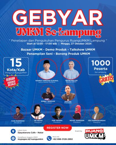 Komunitas Ruang UMKM adakan Gebyar UMKM Se-Lampung