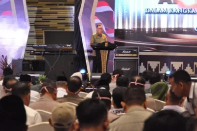 Sinergi Tiga Pilar Kamtibmas untuk Wujudkan Pilkada Damai 2024 di Lampung, Sekdaprov Lampung Hadiri Apel 3 Pilar Kamtibmas