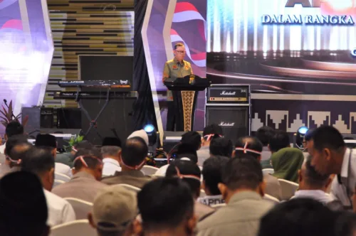 Sinergi Tiga Pilar Kamtibmas untuk Wujudkan Pilkada Damai 2024 di Lampung, Sekdaprov Lampung Hadiri Apel 3 Pilar Kamtibmas