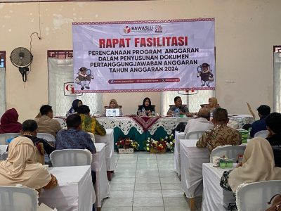 Bawaslu Lampura Menggelar Rapat Fasilitasi Perencanaan Program Anggaran dalam Penyusunan Dokumen Pertanggungjawaban Anggaran Tahun 2024
